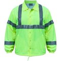 Old Toledo Brands Utility Pro Hi-Vis Nylon Windbreaker, ANSI Class 2, XL, Lime UHV600-XL-Y